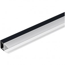 Προφίλ Αλουμινίου για Τζάμι Βιτρίνας 2.5m για ταινία LED με Κάλυμμα 99ACC72HCRBL